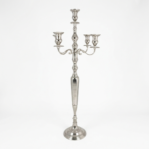 Silver <b>Candelabra</b> 5 Arms Hot Selling Nickel Plated Metal Crafted New Design Decorative Metal Handmade <b>Candelabra</b> - Product Image 1