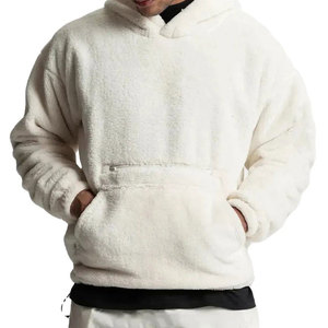 Custom Design <b>Sherpa</b> Hoodies High Quality Soft Warm <b>Fleece</b> Hoodie For <b>Men</b> Winter Streetwear Wholesale - Product Image 2