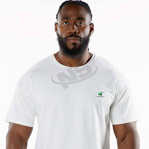 T-shirts de luxe de qualité supérieure pour hommes, broderie personnalisée, tissu éponge 260 grammes, fabricant sur mesure - Product Image 6