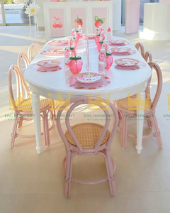 Chaises en rotin faites à la main pour enfants, idéales pour la location événementielle, mariages, anniversaires, baby showers, décoration naturelle bohème pour événements - Product Image 1
