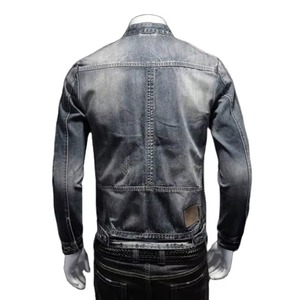 New Style Men's Winter Denim Jacket with Stand Collar Hooded Design Custom Logo Breathable Outdoor Wear Full Sleeves - Product Image 5