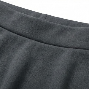Jupe courte trapèze pour femme, couleur unie, taille élastique, confortable, en tissu spandex et polyester, pour toutes les saisons - Product Image 4