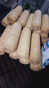 <b>BLUE</b> LOTUS FARM Dylan Vu Model 100% Natural Rattan Cane Webbing Mesh <b>Roll</b> 3-4m Length Natural Color for Furniture DIY Projects - Product Image 6
