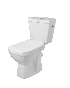 Porcelain Bathroom Sanitary wares Ceramic Toilet Two Pieces Wash Down Close Coupled Water Closet Bi Block WC with Cistern Tank