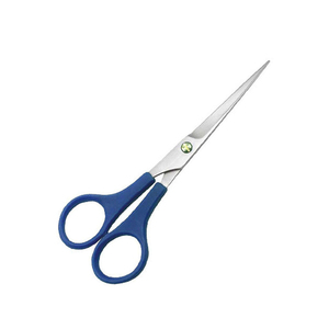Ciseaux en plastique professionnels pour droitiers, 6 ciseaux de coiffeur en acier inoxydable, manche moyen en plastique avec logo personnalisé - Product Image 5