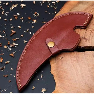 Hacha para Pizza Burraq, Hecha a Mano, de Acero al Carbono, Grado Industrial, Mango de Madera de Palisandro, Funda de Cuero, para Camping y Aire Libre, Regalo para el Día del Padre - Product Image 3