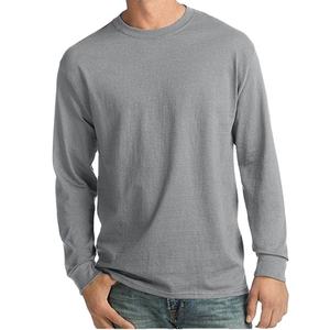 Camiseta de Moda para Hombre de Color Sólido, Manga Larga, Cuello Redondo, Informal, 100% Algodón, Transpirable, de Secado Rápido, Ecológica, Económica, Precio Premium - Product Image 4
