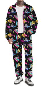 Conjunto Deportivo Vintage Personalizado para Hombre, 2 Piezas, Estilo Años 80 y 90, Venta al Por Mayor OEM - Product Image 2