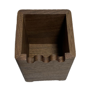 Wholesale Brown Wooden Storage Box Handmade Wood Art Decoration Handicraft Wood Pencil Holder Office Desk <b>Organizer</b> Case - Product Image 5