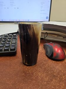buffalo horn glass Viking cup hand made glass <b>drinkware</b> <b>accessories</b> - Product Image 4