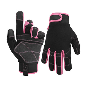 Gants de mécanicien en cuir avec poignet élastique, antidérapants, résistants à la chaleur, durables, protection des mains, sécurité, confortables, fournisseur en gros - Product Image 4