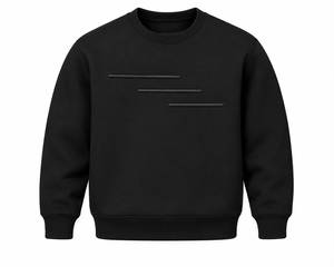 Sweat-shirt en molleton pour homme, motif personnalisé sur la poitrine, mélange de coton lourd, coupe classique, col rond, respirant, écologique, hiver - Product Image 1