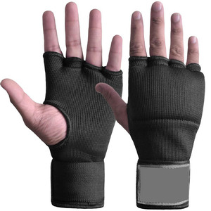 Gants intérieurs de boxe respirants en gel avec sangle de poignet à enroulement rapide pour MMA, Kickboxing, entraînement de protection, taille personnalisée - Product Image 2
