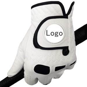 Best Seller Windproof Men's Fashion PU Leather Eco-Friendly Durable Abrasion Resistant <b>Single</b> Golf Glove for Four Seasons Sports - Product Image 1