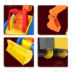 Lot de jouets de construction miniatures Rio avec camion benne réaliste ou pelle hydraulique et grue, disponible au prix d'usine - Product Image 2