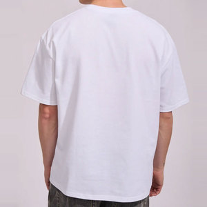T-shirt d'été sportif tendance avec broderie, épaules tombantes, col rond, couleur personnalisable, prix usine bas, vente chaude - Product Image 2
