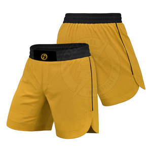 2026 New Arrival Solid Color Men MMA Shorts For Adult OEM Service Wholesale Custom Made MMA Shorts - Product Image 3