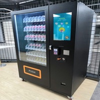 Distributeur automatique de snacks et de boissons à prix d'usine, réfrigéré, grande capacité 60 compartiments, multi-paiements, écran tactile LED
