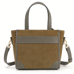 Nuevo Bolso de Mano para Mujer, Textura de Gamuza, Cuero PU, Viene con Cartera, Bolso de Marca de Diseñador - Product Image 5