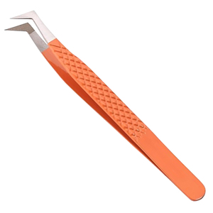 Ensemble de pinces à cils professionnelles en acier inoxydable pour les artistes en extensions de cils, avec pointes de précision, logo personnalisé OEM et faible MOQ - Product Image 5