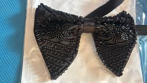 Corbata de Moño Ajustable Bordada en Seda Tradicional Premium Hecha a Mano Única para Hombres, para Bodas y Fiestas - Product Image 2