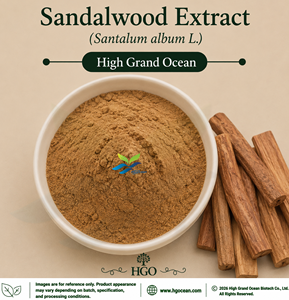 Extracto de Sándalo (Santalum album L.) de Grado Alimenticio, Suministro Directo de Fábrica HGO, Especificaciones 4:1 5:1 10:1 20:1 100:1 200:1 (Relación) - Product Image 1