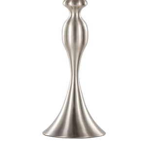Lampada da tavolo Ashland contemporanea in metallo da 27 pollici con paralume in lino testurizzato grigio nichel spazzolato, set di 2 Grandview Gallery - Product Image 5
