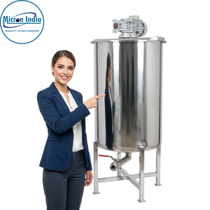 Stainless Steel Motor Mixer Tank Agitator Liquid Slurry Blending | Industrial Food Grade Mixing Equipment <b>Control</b> System 440V - Product Image 2