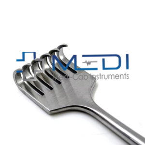 เครื่องมือผ่าตัดแบบแหวนหลายง่ามยี่ห้อ Volkmann Rake Retractor พร้อมด้ามจับ  โดย medicab surgical instruments - Product Image 5