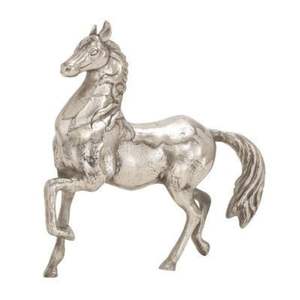 Magnifique sculpture de cheval en aluminium moulé pour un style élégant de salon, avec une fabrication durable et une surface lisse - Product Image 1