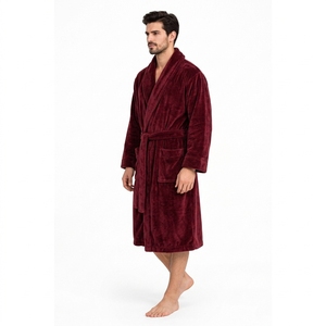 Peignoir avec poches, logo personnalisé, best-seller, peignoir en satin de soie respirant pour homme, robe de nuit, été, manches longues, grande taille - Product Image 6