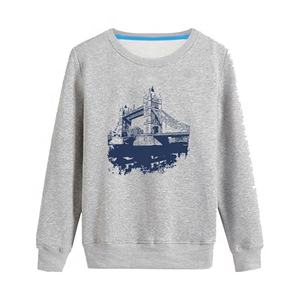 High Quality Custom Printing logo Cvc Winter Casual No Brand Blank <b>Man</b> <b>Fleece</b> Crew Neck <b>Black</b> Sweat Shirts - Product Image 3