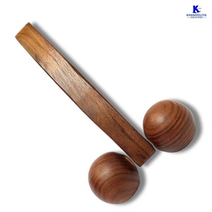 Rouleau de massage dorsal en bois K Star, petit rouleau d'acupression pour le soin quotidien de la colonne vertébrale, outil pour soulager rapidement les douleurs musculaires raides. - Product Image 4
