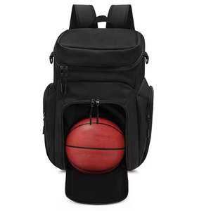 Custom Logo Multipurpose <b>Lightweight</b> Basketball <b>Backpack</b> With Ball Holder For Youth School Sports Club - Product Image 1