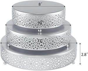 Elegante Soporte para Tartas para Bodas y Aniversarios, Soporte Decorativo para Postres para Fiestas y Exhibición en Panaderías - Product Image 5