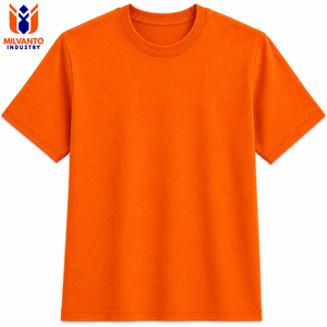 Nouvelle Arrivée 2026 – T-shirt Premium Orange pour Homme, Style Streetwear, pour les Marques Américaines |   T-shirt en coton 100% 250 GSM, coupe classique - Product Image 1