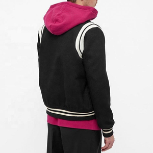 Veste universitaire en laine pour homme XL personnalisée 2024, de haute qualité, en cuir avec patchs en chenille et logo universitaire, veste pour homme - Product Image 4