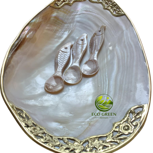 Cuchara Artesanal de Nácar con Mango de Madera, Cuchara de Concha Natural, Utensilio de Cocina Ecológico, Proveedor de Regalos de Vietnam - Product Image 3