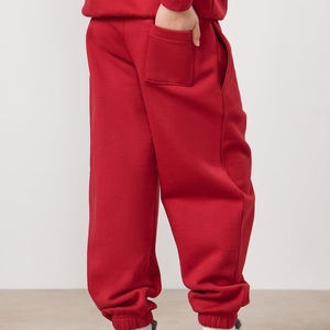 Solid Winter Fleece Flare Pant Hoodie Set Kids Boys Girls Pullover <b>Tracksuit</b> Two Piece Outfit Breathable Windproof - Product Image 5