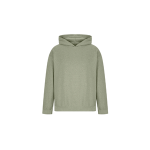 Sudadera con Capucha Lisa Verde Oliva para Hombre, Oversize, de Forro Polar Grueso, Estilo Urbano, con Logotipo Personalizado, de Algodón, Cálida para Invierno, Casual, OEM - Product Image 6