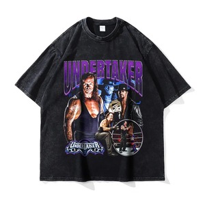 T-shirt Homme Oversize à Épaules Tombantes, Coupe Boxy, Respirant, Manches Courtes, en Coton, Décontracté, avec Broderie Graphique - Product Image 3