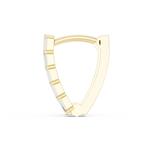 Pendientes de Diamantes Cultivados en Laboratorio de Primera Calidad, Corte Baguette, para Mujer, Oro Amarillo de 14k, Ligeros y Cómodos, para Bodas y Eventos Nocturnos - Product Image 3