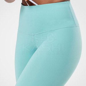 Best Price Women <b>Legging</b> with Elastic Waist Mid Rise Solid <b>Pattern</b> Eco-Friendly Sweat-Wicking Fabric for Fitness - Product Image 6