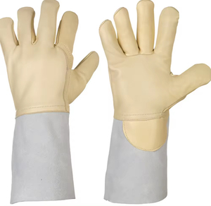 Cowhide Grain Split Leather Tig Welder <b>Gloves</b> Heat Resistant Industrial Construction Work Hand Protection Safety Welding <b>Gloves</b> - Product Image 2