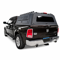 Hard-top en aluminium pour Jeep Gladiator avec fenêtres coulissantes et compatible avec le porte-bagages de toit