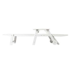 Lettino Prendisole Regolabile in HDPE Bianco 195*75.5*33cm con Funzionalità Comfort - Product Image 3