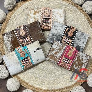 Designer Pattern Women's Hand Tooled Genuine Cowhide Leather Large Capacity <b>Wallet</b> Multiple Card Slots Long Coin Purse Clutch - Product Image 1