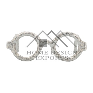 2025 nueva llegada escultura abstracta moderna fundición en arena gafas de sol de aluminio escultura para mesa de oficina decorativa - Product Image 2
