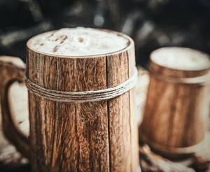 Handcrafted Viking tankard Rustic barrel style Drinking <b>mug</b> for beer Vintage Rustic Barrel Style Classic Drinking <b>Mug</b> For Beer - Product Image 6