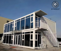 Maisons modulaires de luxe modernes en conteneurs, résistantes aux ouragans, 40 pieds, préfabriquées - Offre Spéciale